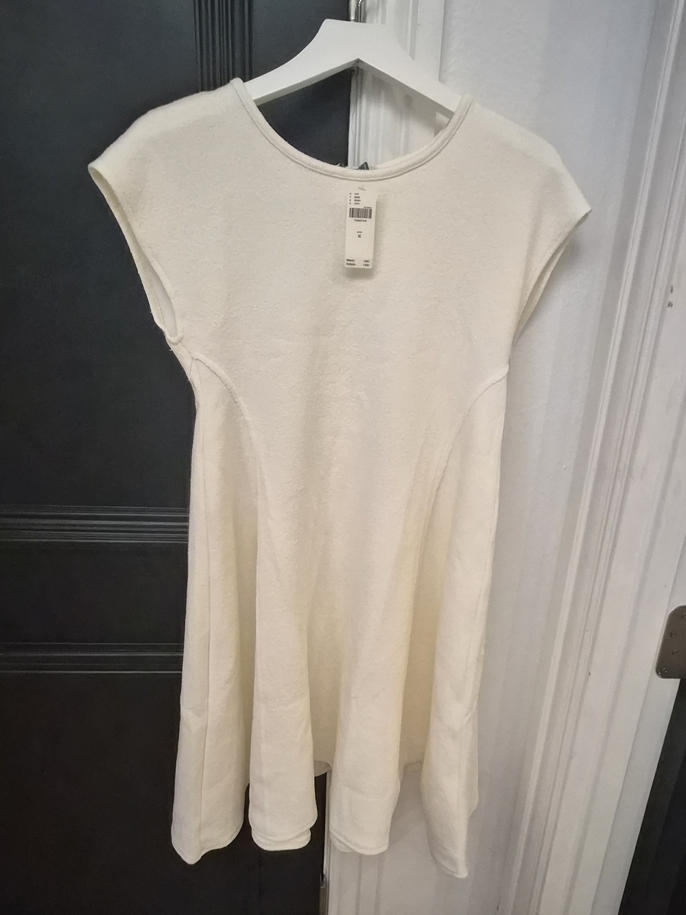 Anthropologie Daily Practice Ivory Fit & Flare Dress NWT Size Medium